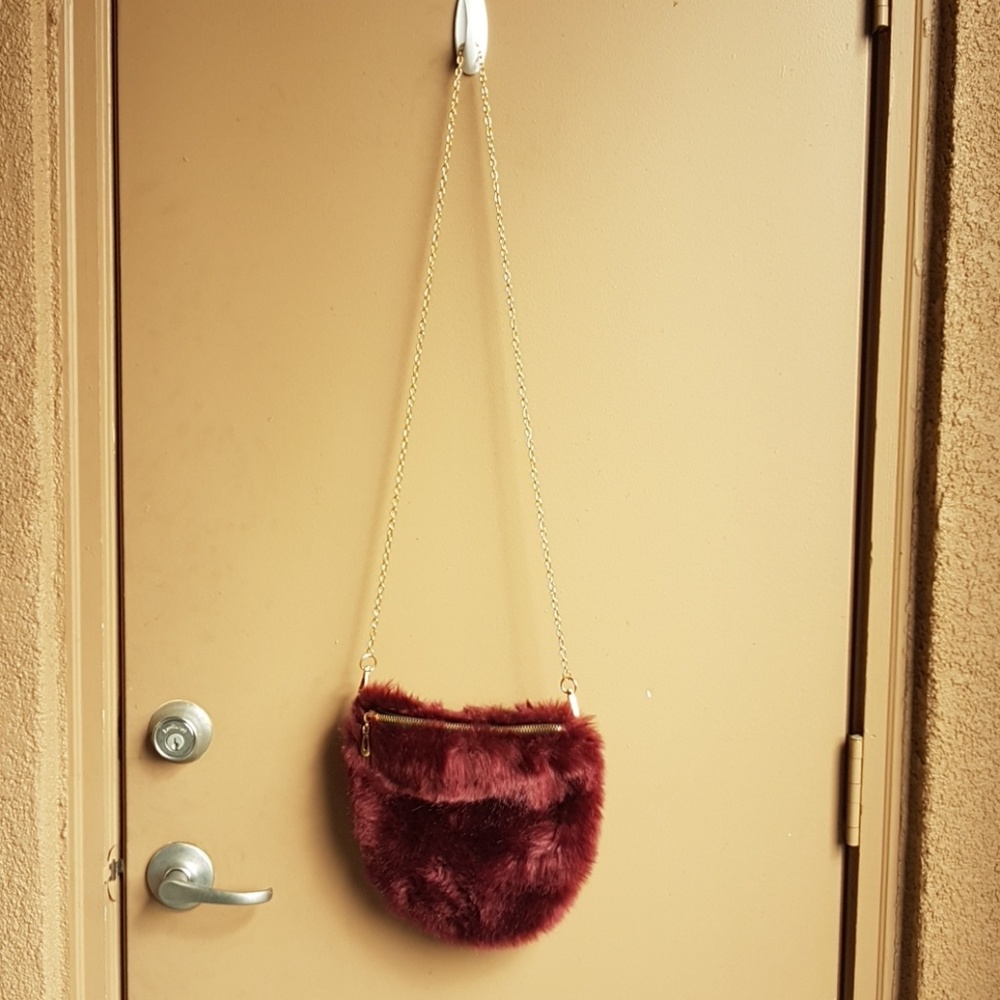 faux fur purse